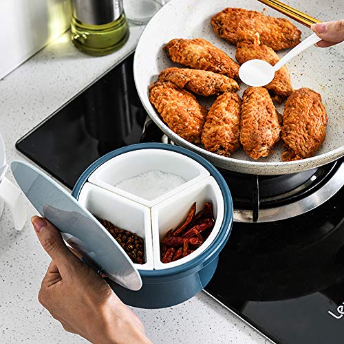 Arinda Kitchen Multi-Grid Seasoning Box - 12 Compartment Spice Organizer for Salt, Sugar & Seasonings - Perfect for Pantry, Countertop & Cooking Organization