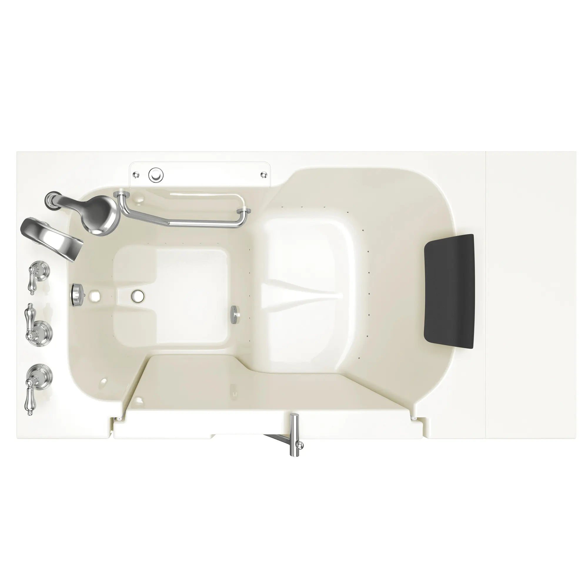 Premium 32 x 52 Inch Gelcoat Walk-In Bathtub with Air Spa System - Left Hand Drain & Faucet - Ideal for Elderly & Mobility Impaired - Relaxing Hydrotherapy at Home