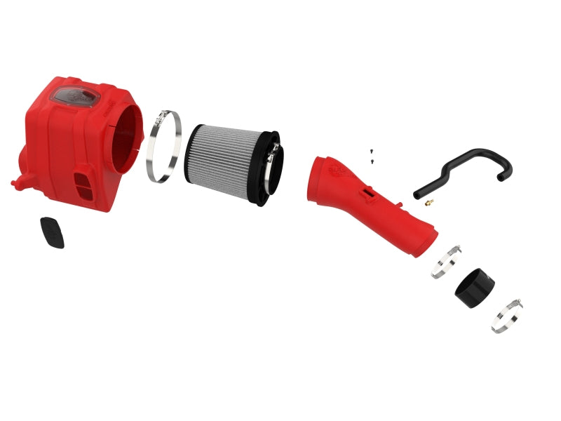 aFe 07-21 Toyota Tundra V8 5.7L Momentum GT Red Edition Cold Air Intake System with Pro DRY S Filter - High Performance Air Intake for Off-Roading & Towing