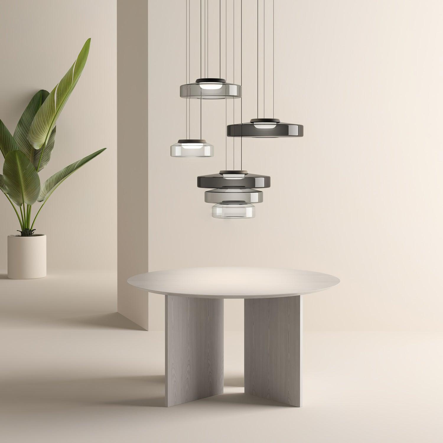 Modern Levels Series Pendant Light - Adjustable Hanging Chandelier for Kitchen Island, Dining Room & Bedroom Lighting