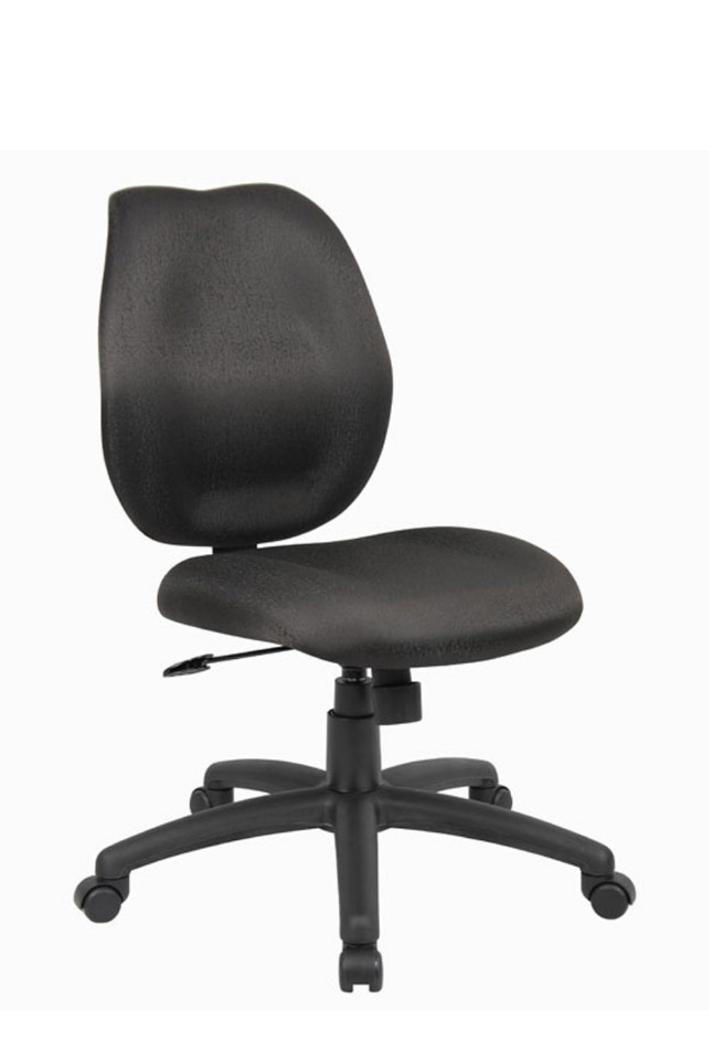 Ergonomic Boss Mid Back Task Office Chair - Adjustable Height & Lumbar Support, Black (Model B1016/B1015) for Home Office, Gaming & Workspace Comfort
