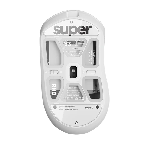 Pulsar Superglide 2 (Type C) Glass Mouse Skates - Compatible with Pulsar X3 Series Gaming Mice - Ultra Smooth Glide for Esports & FPS Gaming