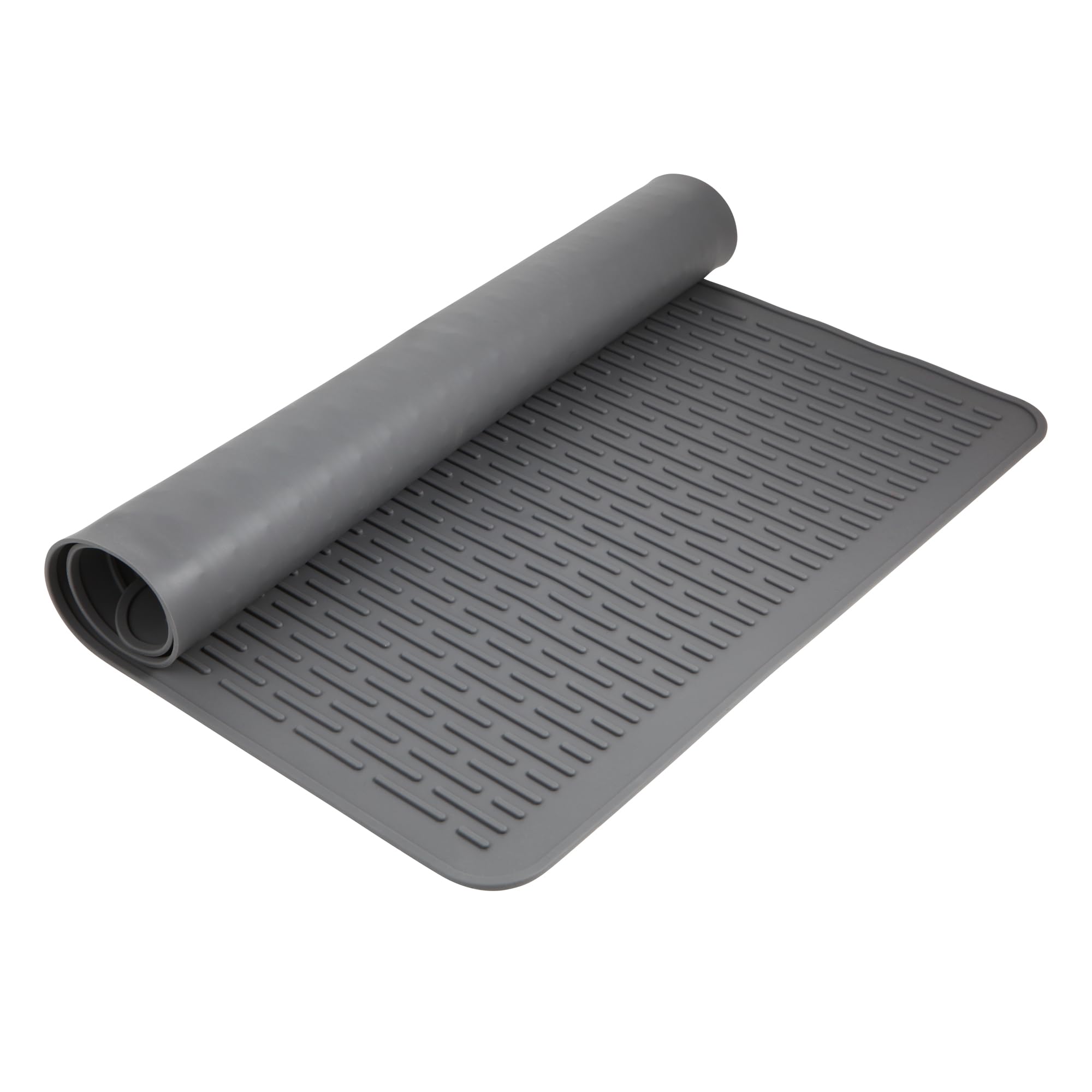 Electric Stove Top Covers - Heat Resistant Ceramic Glass Induction Cooktop Protector for RV, Oven & Kitchen Appliances | Non-Slip XL Dish Drying Mat (Grey) - Perfect for Camping, RV Trips & Small Kitchen Spaces