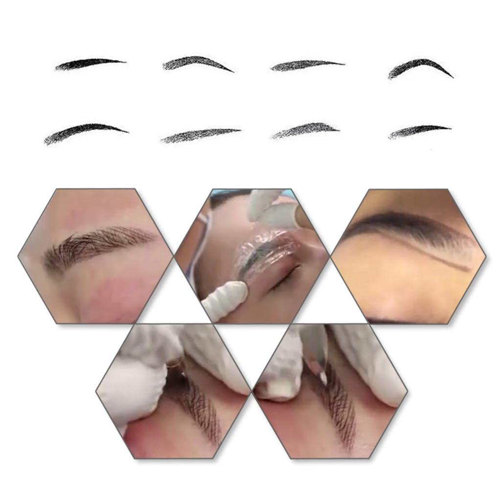 Aravli Microblading Pen for Permanent Eyebrow Tattoo - Golden Manual Eyebrow Makeup Machine | Professional Salon & Home Use for Perfect Eyebrows