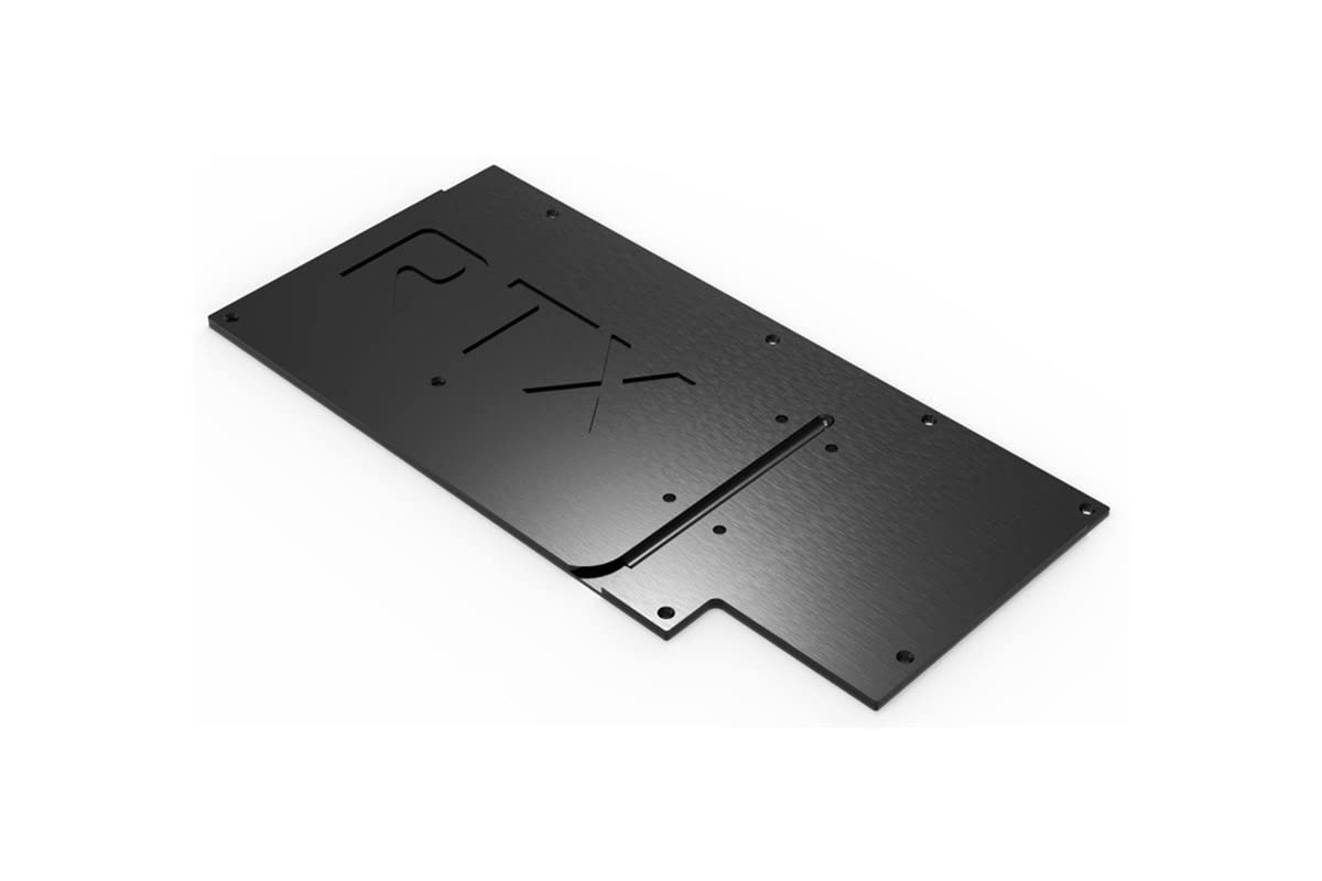 Kryographics Next RTX 3080/3090 Strix GPU Backplate with Active XCS Cooling - High-Performance Water Cooling Solution for Gaming PCs & Workstations | Perfect for Overclocking, 4K Gaming & Content Creation