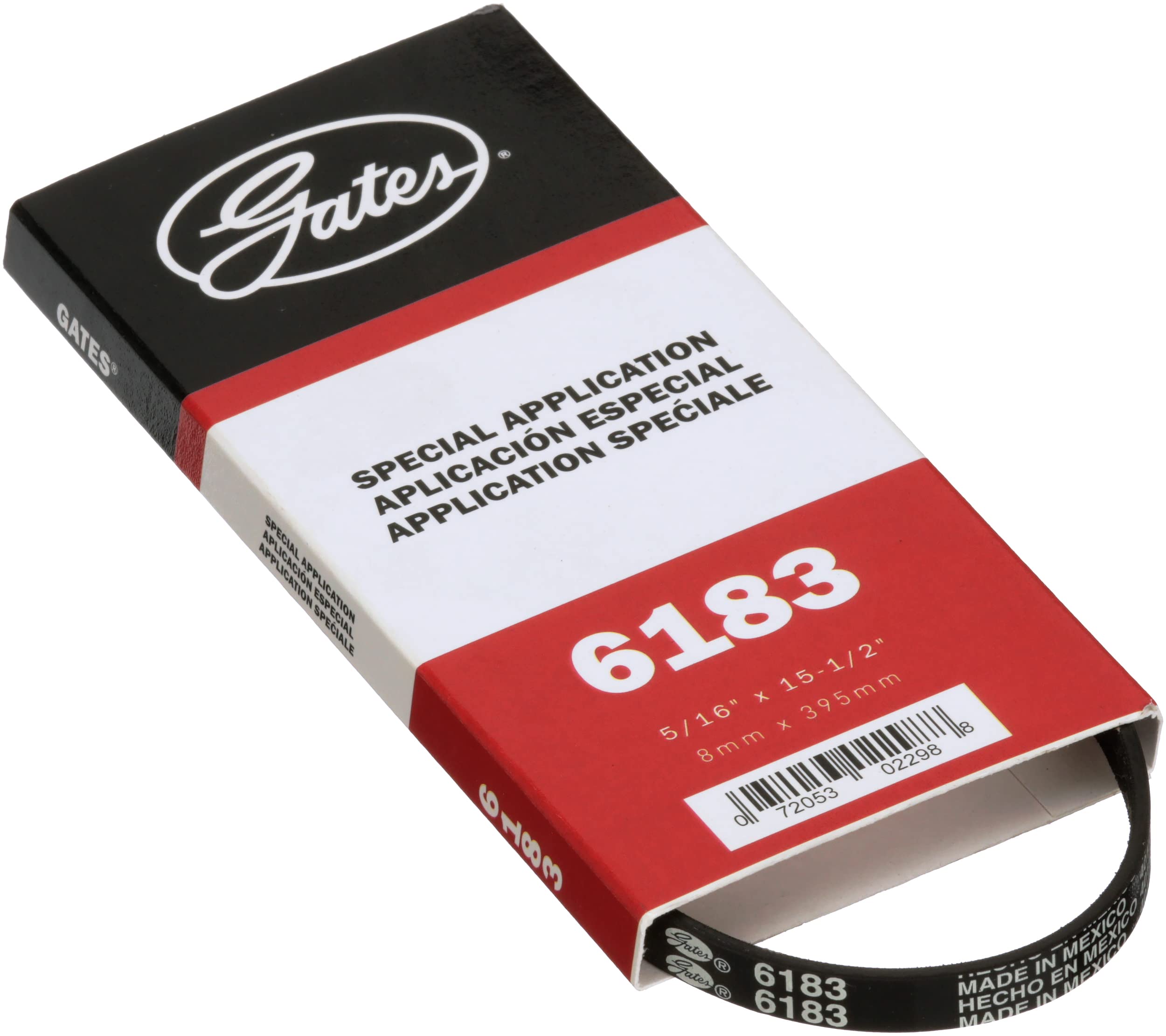 Gates 6183 Lawn and Garden Equipment Belt - Heavy Duty V-Belt for Mowers, Tractors & Outdoor Power Tools - Perfect for Landscaping & Yard Maintenance