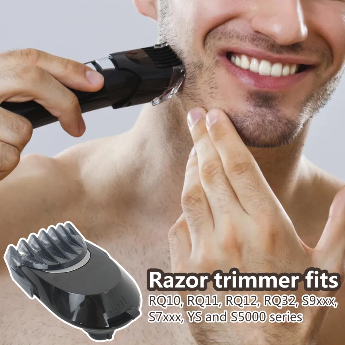 Upgraded RQ111 SmartClick Beard Shaver Replacement Head - Compatible with Philips Norelco SensoTouch 3D Arcitect Series 1250 1251 1252 1253 1254 1260 - Precision Trimming for Daily Grooming & Travel Use