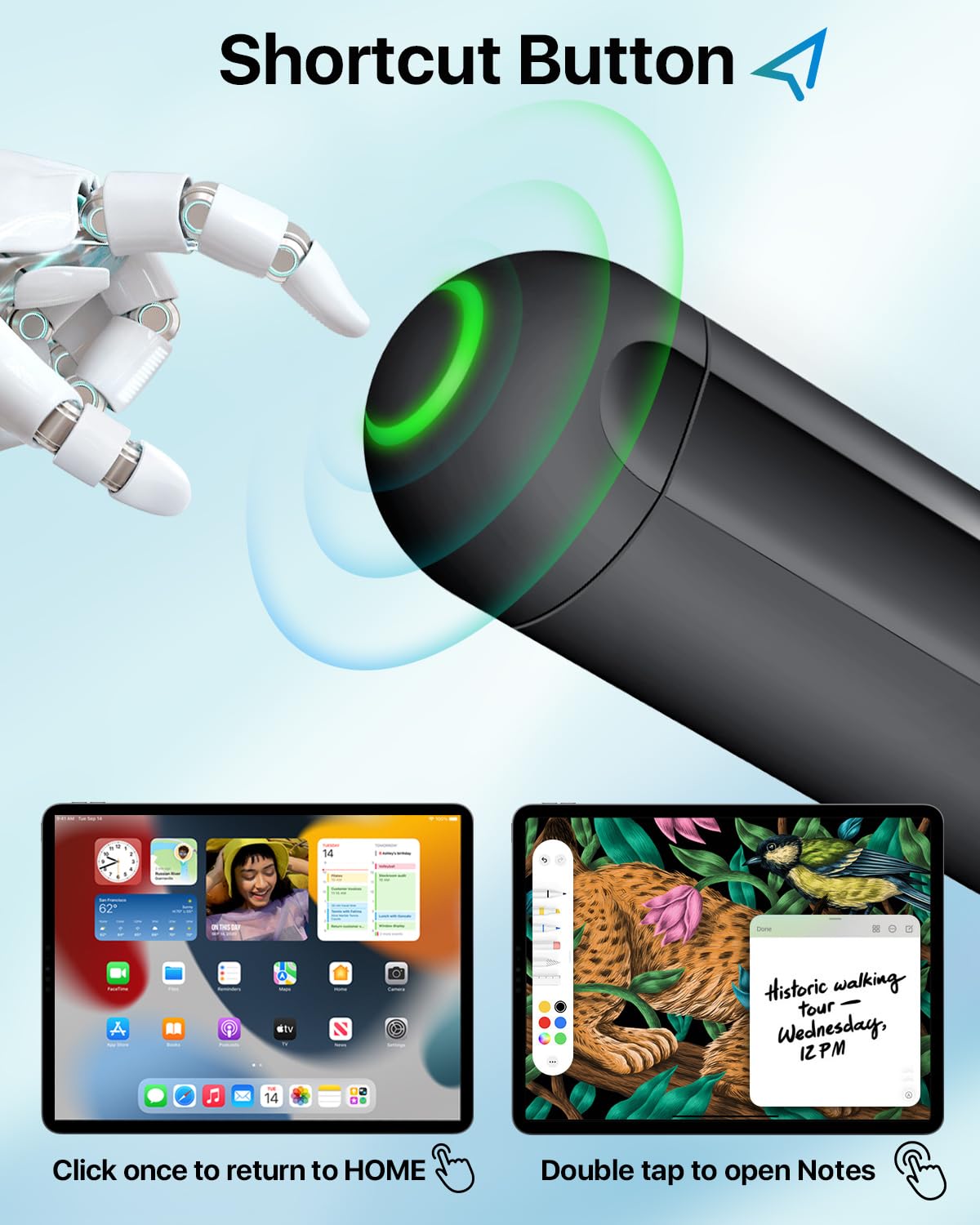 2nd Gen Magnetic Wireless Stylus Pen - Apple Pencil 2 Compatible for iPad Pro 11
