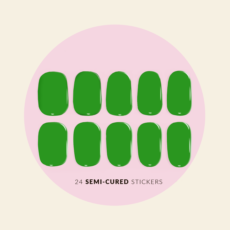 Mitty Semi Cured Gel Nail Stickers - Jungle Design | Long-Lasting DIY Nail Art for Home & Salon Use | Perfect for Parties, Weddings & Special Occasions
