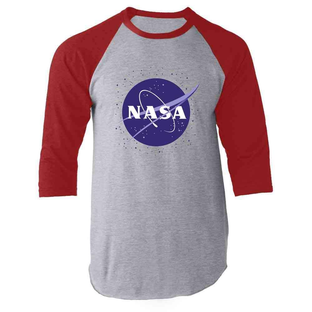 NASA Approved Meatball Logo Graphic T-Shirt for Men - Space-Themed Cotton Tee with Stars - Perfect for Casual Wear, Space Enthusiasts & Sci-Fi Fans