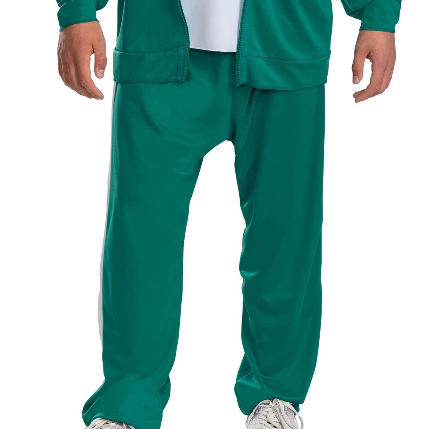Official Squid Game Player 456 Costume for Women - Red Tracksuit Jumpsuit with Number Patch | Halloween Cosplay, TV Show Party, Themed Events