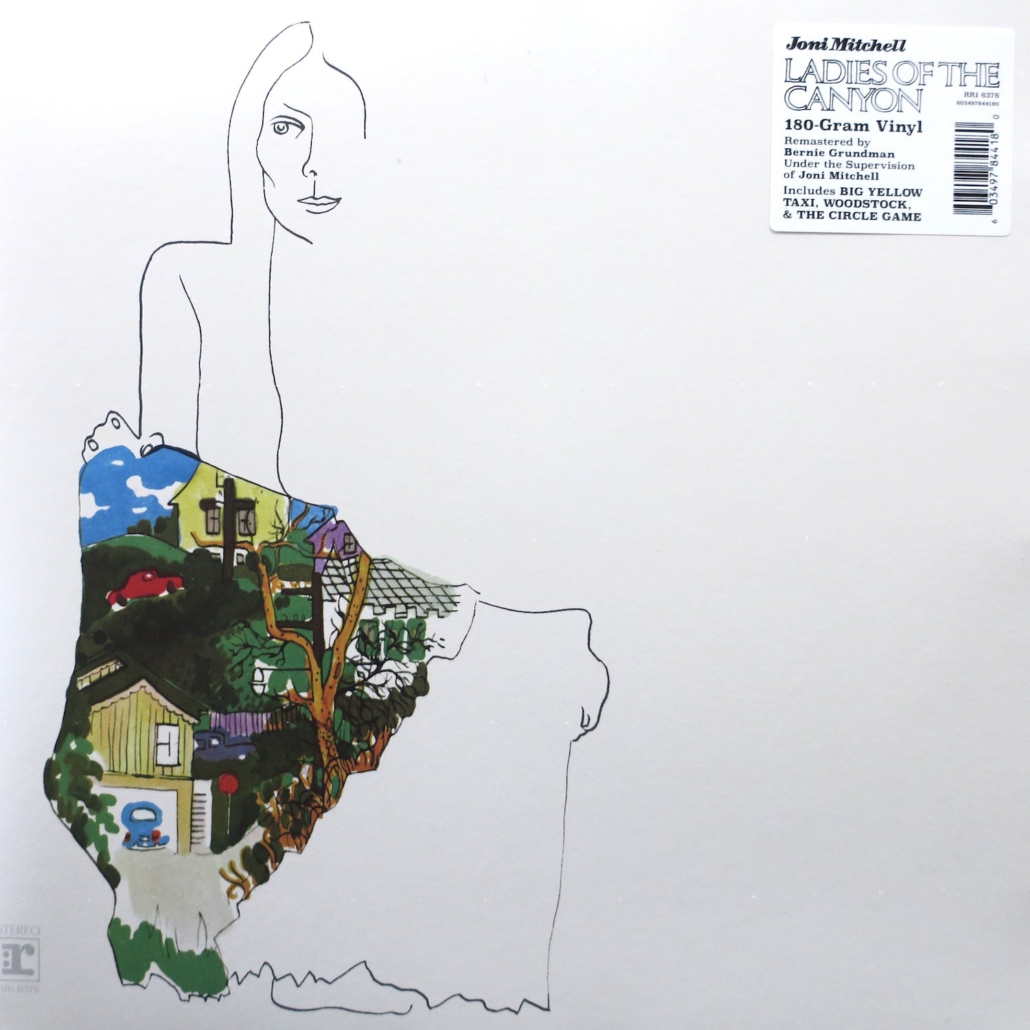 JONI MITCHELL 'Ladies Of The Canyon' Bernie Grundman Remastered 180g Vinyl LP Record - Audiophile Edition for Home Listening & Vinyl Collection