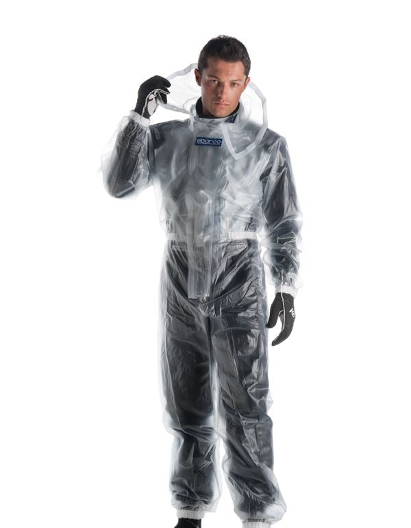 Sparco T1 EVO Waterproof Rain Suit - Lightweight & Breathable Rain Gear for Outdoor Activities, Motorcycle Riding, and Hiking