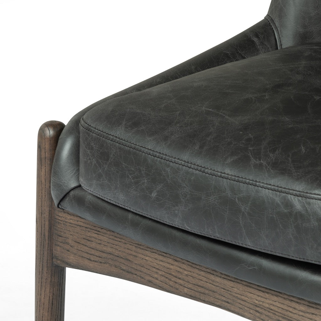 Braden Dining Chair - Modern Wooden Chair with Durango Smoke Finish | Perfect for Dining Room, Kitchen, and Home Decor
