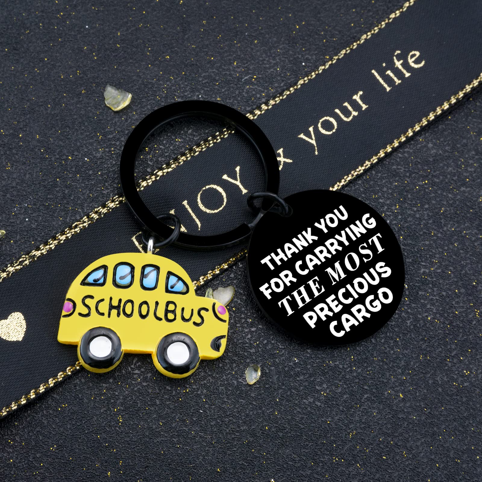 Funny Bus Driver Gifts - Appreciation Keychain for Men & Women - Perfect for Christmas, Birthday, Thanksgiving - Ideal for School Bus Drivers & Transportation Workers