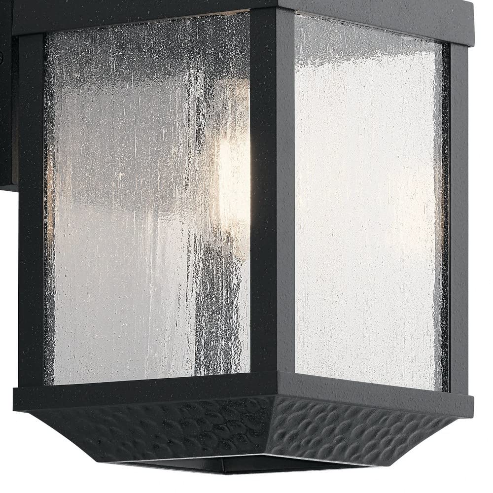 17.75 Inch Rustic Outdoor Wall Lantern - Lodge & Country Style Medium Size (7.5