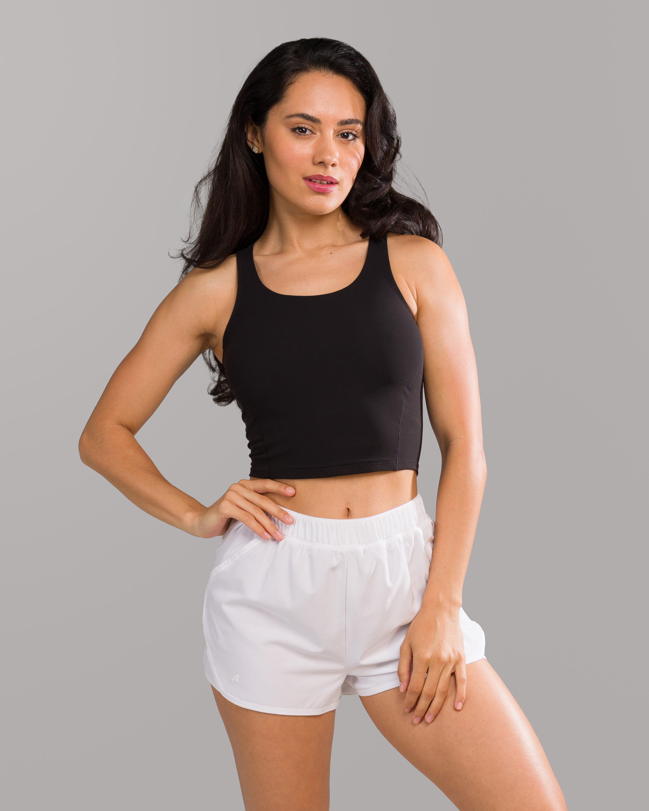 Flex Tank Top for Women - Soft & Stretchy Black Workout Shirt - Gym, Yoga, Running & Casual Wear