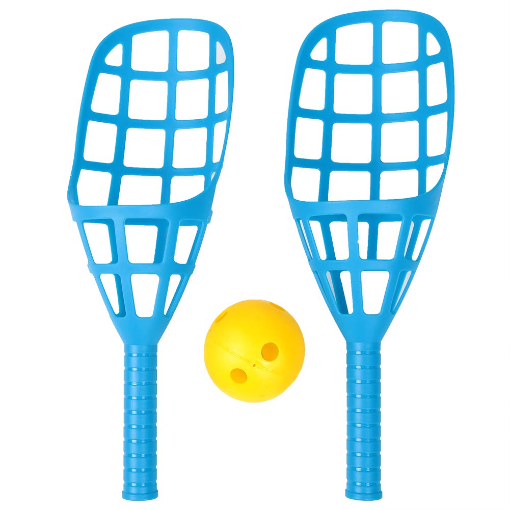 **Scoop Ball Game Set - 2 Rackets & 1 Ball for Kids Outdoor Sports, Toss & Catch Fun, Group Activities, Exercise & Play - Perfect for Backyard, Park, and Beach Games**
