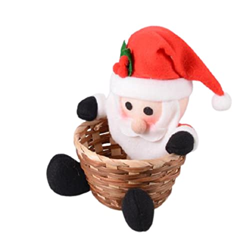 Qiningxia Christmas Candy Storage Basket - Holiday Decorative Storage Box for Candy, Party Favors & Gifts | Perfect for Christmas Decor, Home Party Supplies & Festive Gift Giving