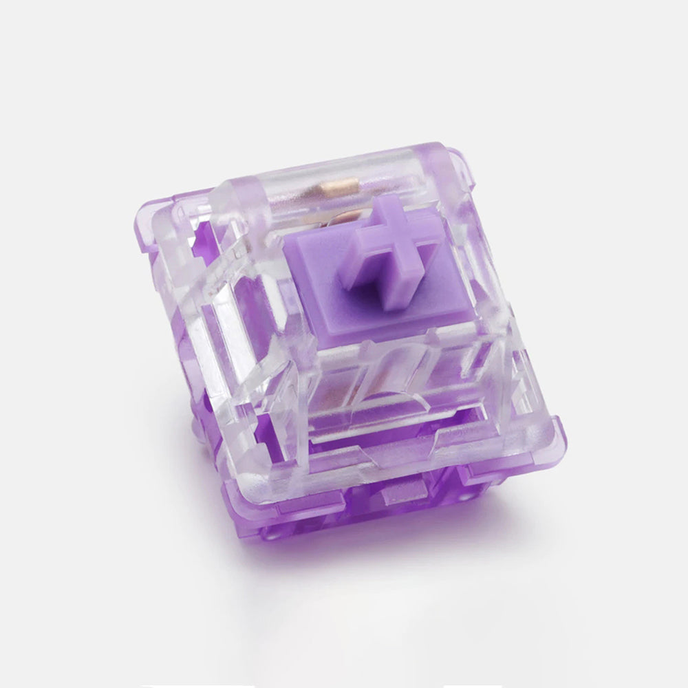Everglide Crystal Violet Mechanical Keyboard Switches - Smooth Linear Switches for Gaming & Typing | Compatible with Custom Keyboards & PC Builds