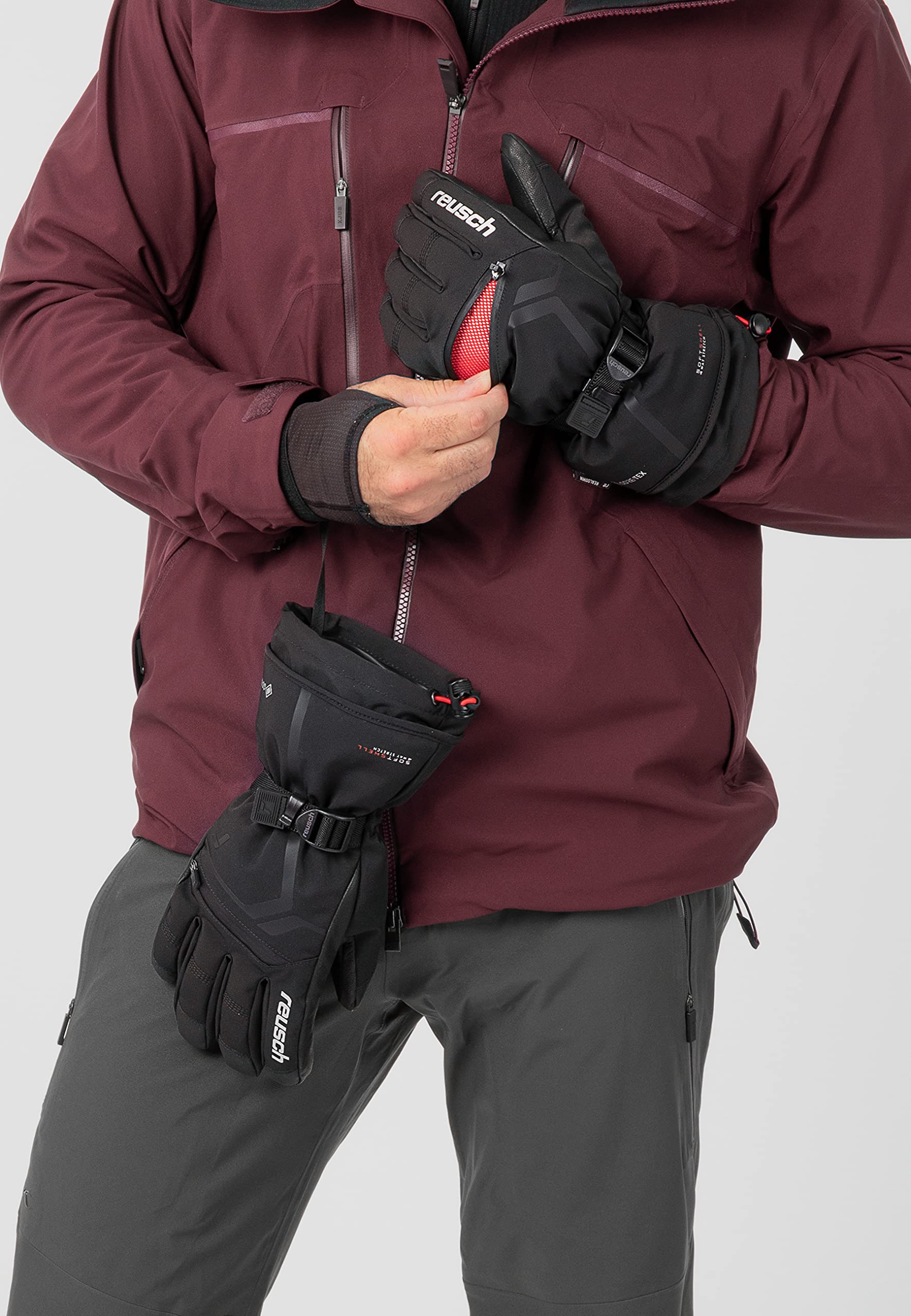 Reusch Down Spirit GTX Unisex Ski Gloves - Waterproof & Insulated for Winter Sports, Snowboarding & Cold Weather Activities