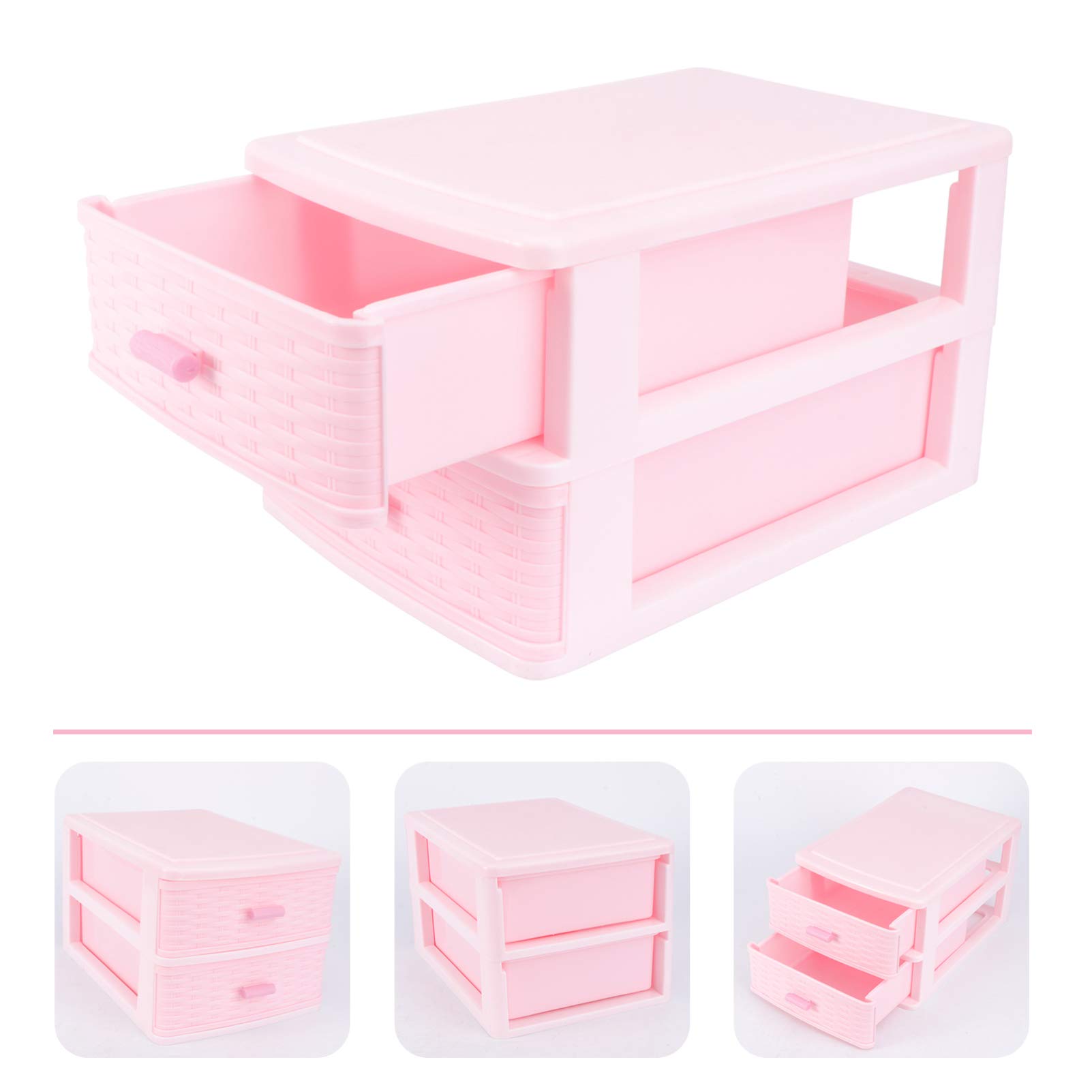Cabilock 1-Piece Makeup Storage Organizer & Jewelry Box for Girls - Portable Desktop Drawer Cabinet with Mini Drawers - Perfect for Hairpins, Barrettes, Rings & Kids Accessories - Ideal for Bedroom, Bathroom & Travel Organization
