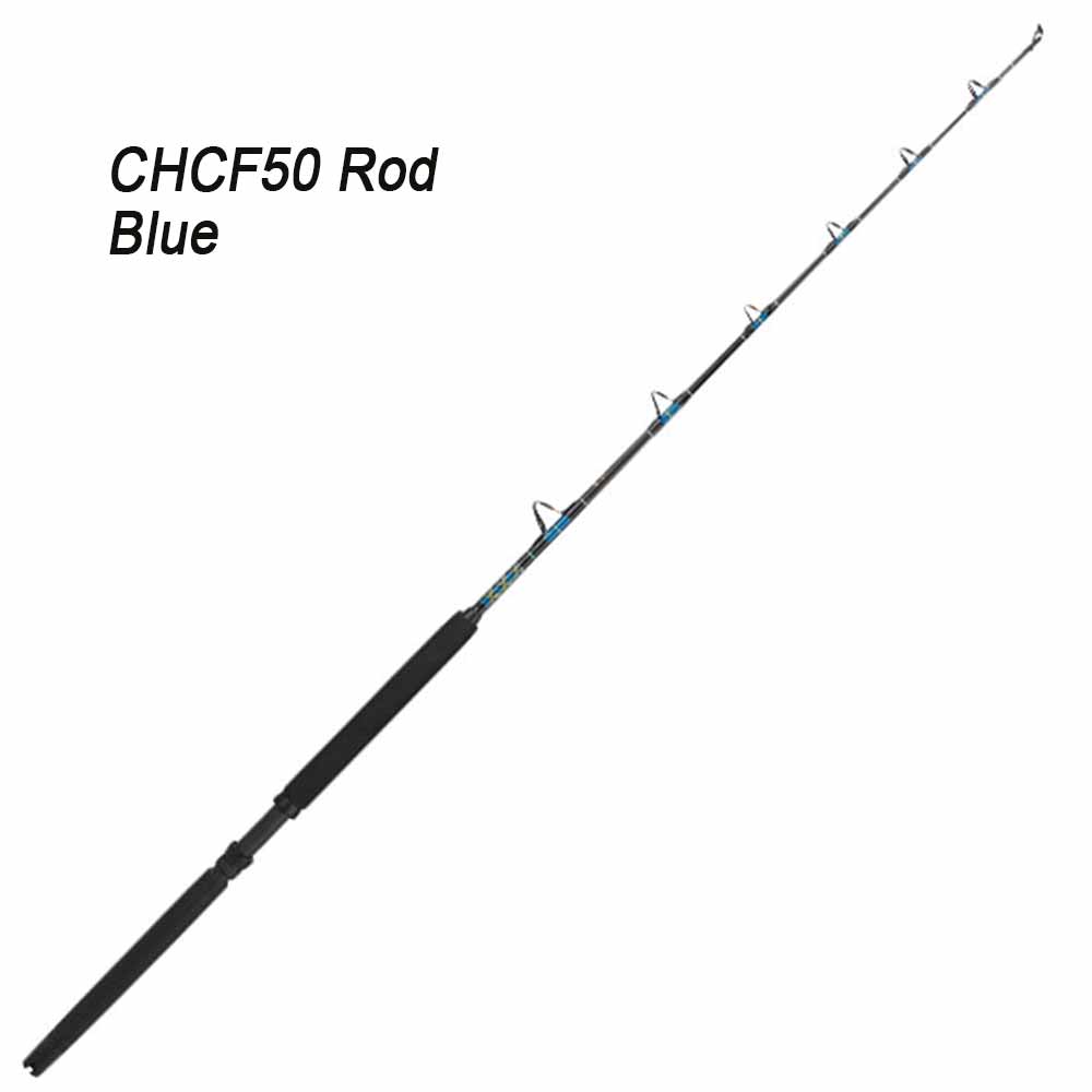 Capt. Harry's Caribbean CHCF Stand Up Fishing Rods - Premium Saltwater & Freshwater Fishing Poles for Surf, Pier & Boat Angling