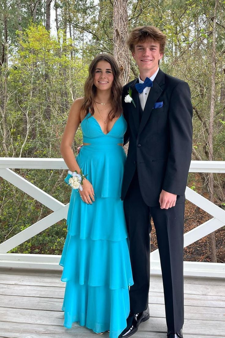 Elegant A-Line Tiered Long Party Dress for Prom, Formal Events & Evening Occasions - Style J5324 | Perfect for Homecoming, Weddings & Special Celebrations