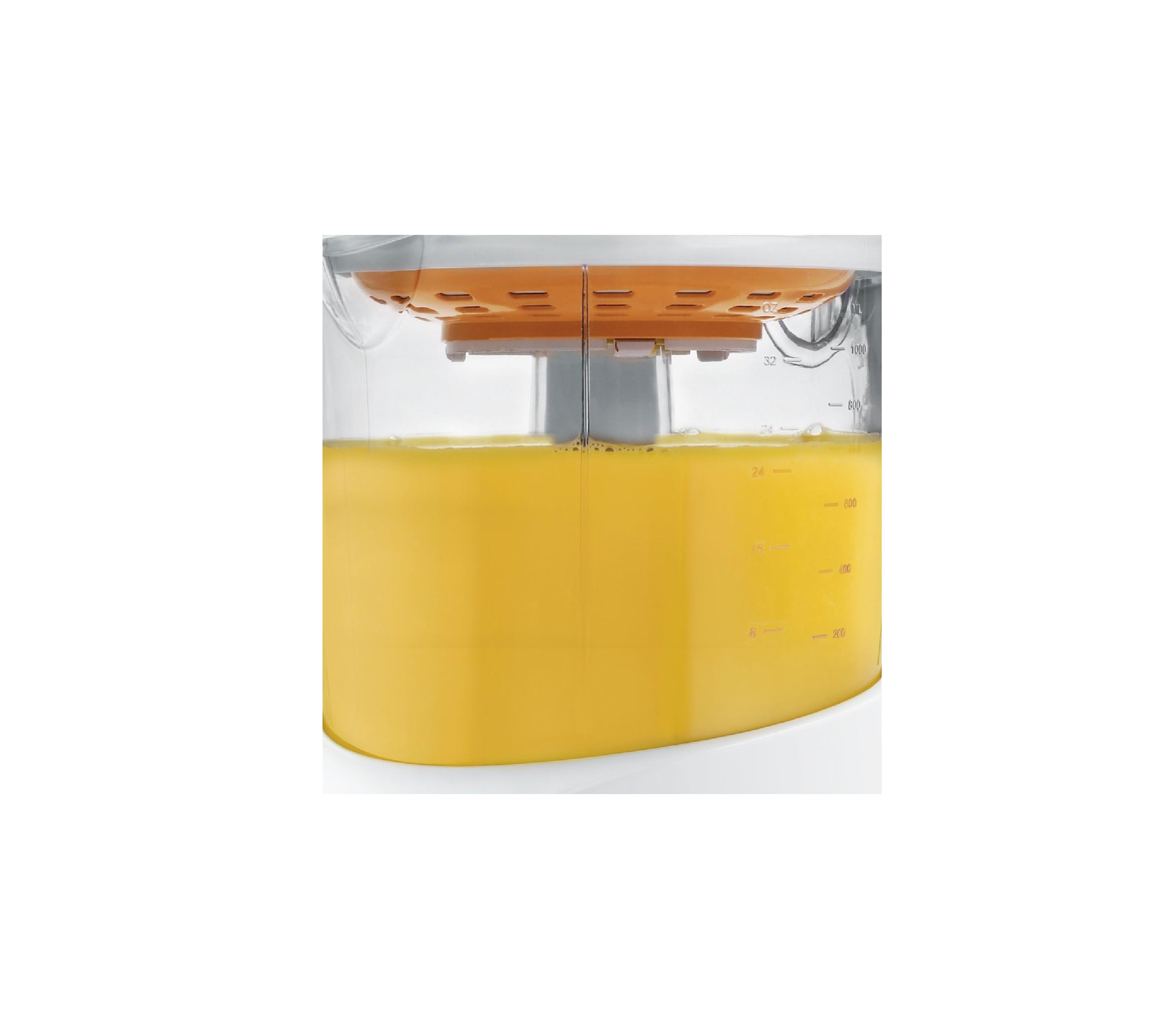 Black & Decker 1 Liter White Juice Extractor - Compact & Powerful for Fresh Homemade Juices, Perfect for Breakfast, Smoothies & Healthy Drinks