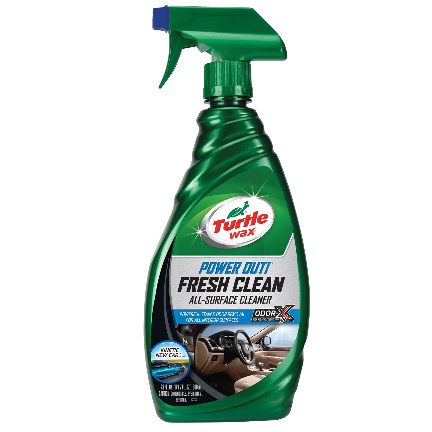 Turtle Wax 50769 Power Out Fresh Clean All-Surface Cleaner - Multi-Purpose Car Interior & Exterior Cleaner for Cars, Trucks, SUVs & Motorcycles - Removes Dirt, Grease & Stains