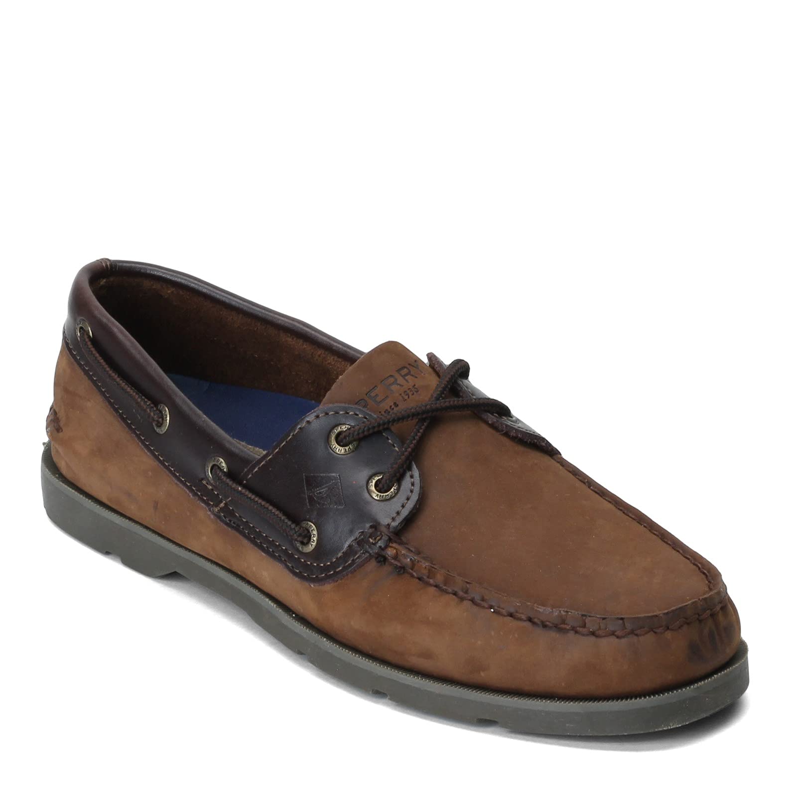 Sperry Top-Sider Leeward 2 Eye Boat Shoes for Men - Classic Nautical Deck Shoes with Non-Slip Sole | Perfect for Sailing, Boating & Casual Wear