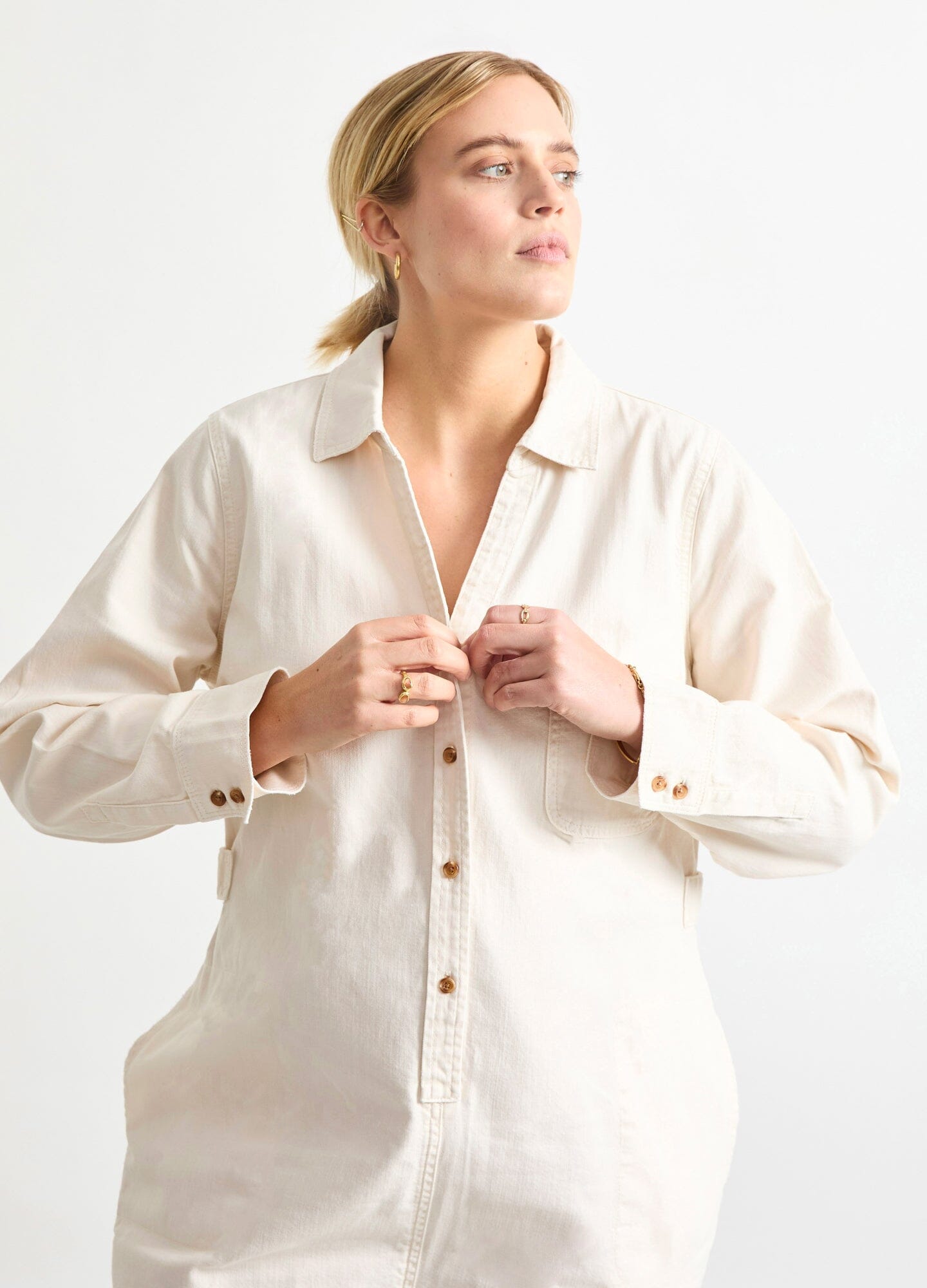 Comfortable Nursing Denim Jumpsuit for Moms - Soft Stretch Maternity Wear for Breastfeeding, Everyday Use & Outings