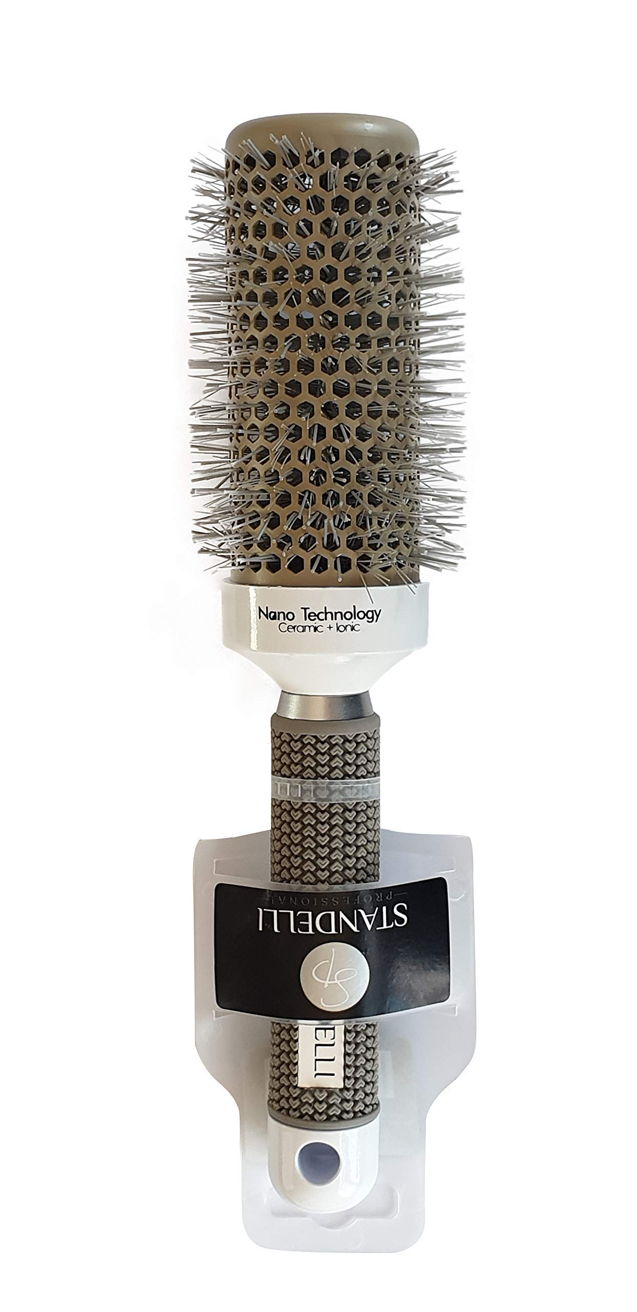 **STANDELLI 32mm Small Round Hair Brush - Nano Ceramic Ionic Blow Dry Thermal Brush for Short Hair - Professional Styling & Curling Brush, Anti-Static - Perfect for Daily Blowouts, Smoothing & Volume**