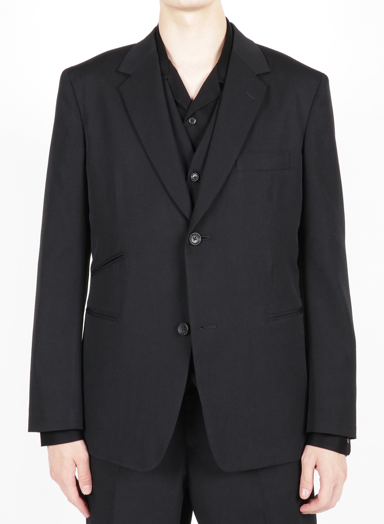 Men's Gabardine Suit - 2 Button Single Breasted Jacket for Business, Weddings & Formal Events