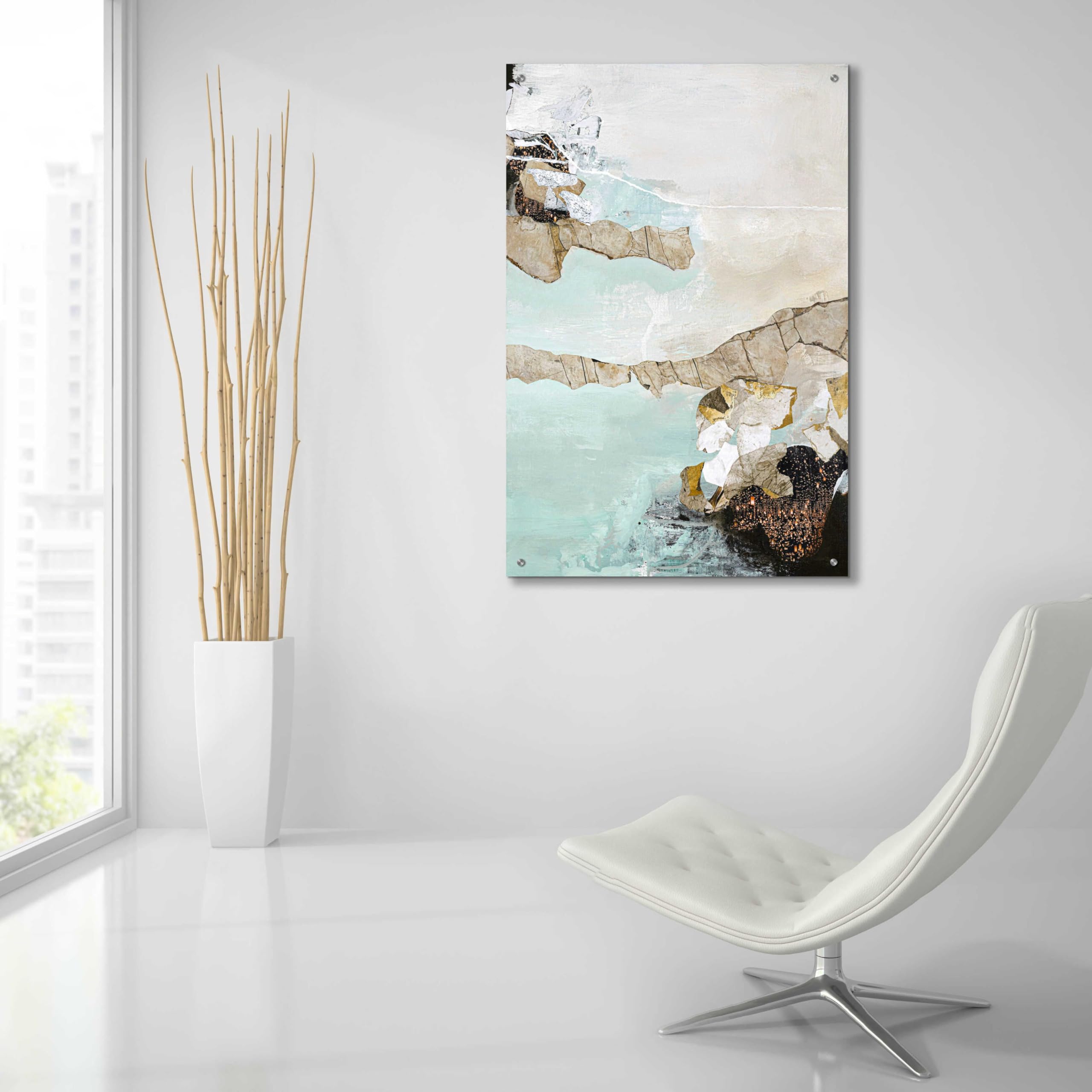 Epic Art 'Art Piece 1' by Design Fabrikken - Premium Acrylic Glass Wall Art 24x36 Inches - Modern Home & Office Decor for Living Room, Bedroom, or Workspace