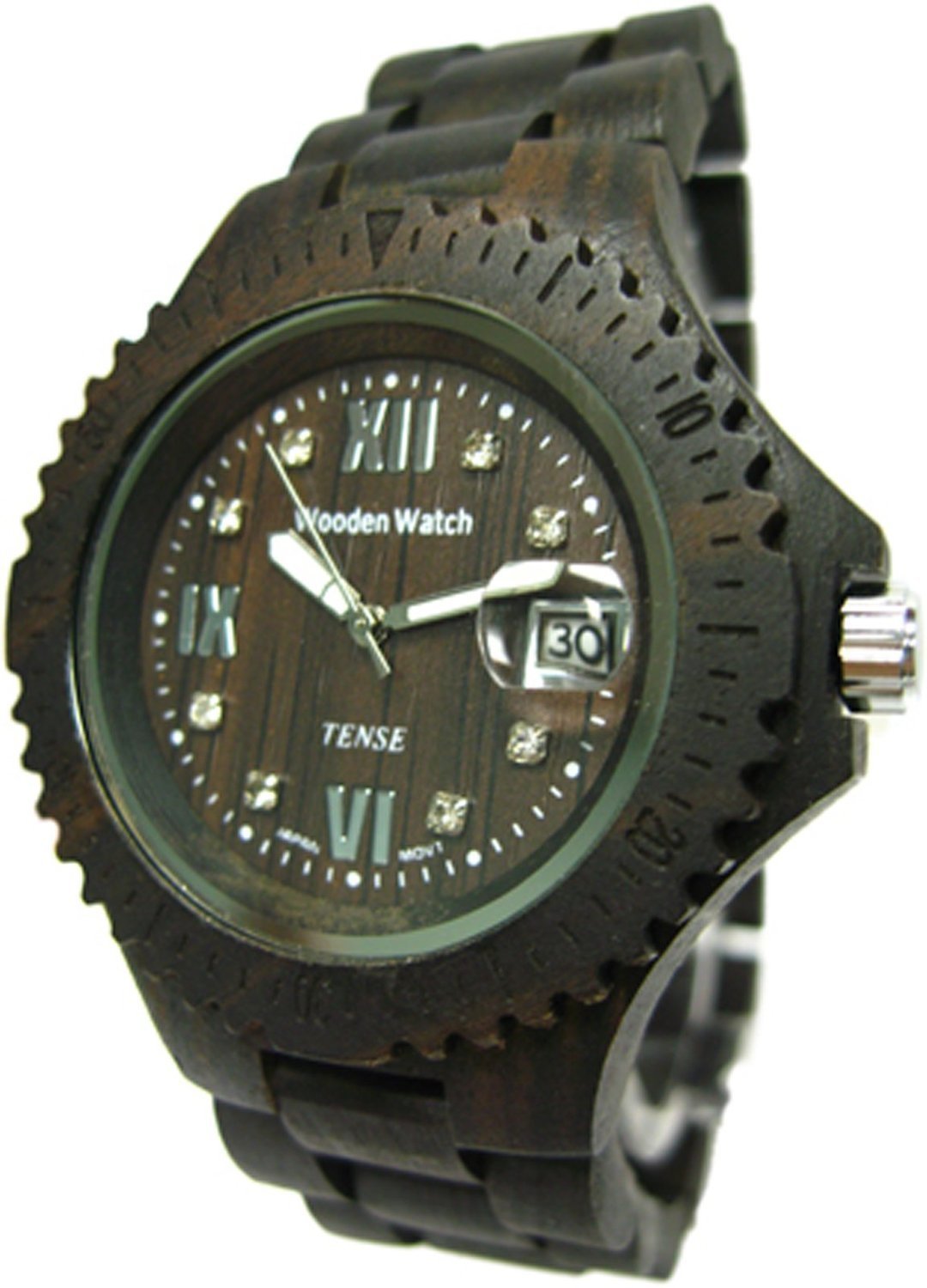 Hypoallergenic Black Sandalwood Wooden Watch for Men - Lightweight, Durable & Stylish Sport Watch for Outdoor Activities, Casual Wear & Gifts