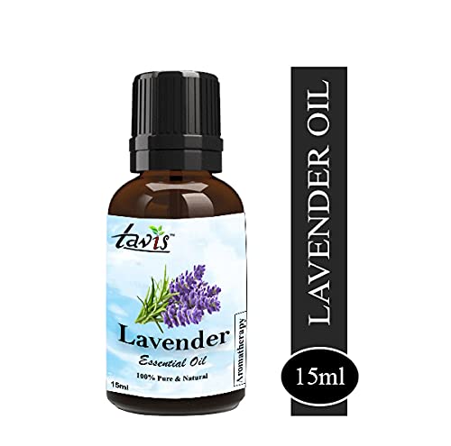 Tavis Lavender Essential Oil - 15ml (0.5oz) Pure Aromatherapy Oil for Relaxation, Sleep & Stress Relief | Diffuser, Massage & Skincare Use