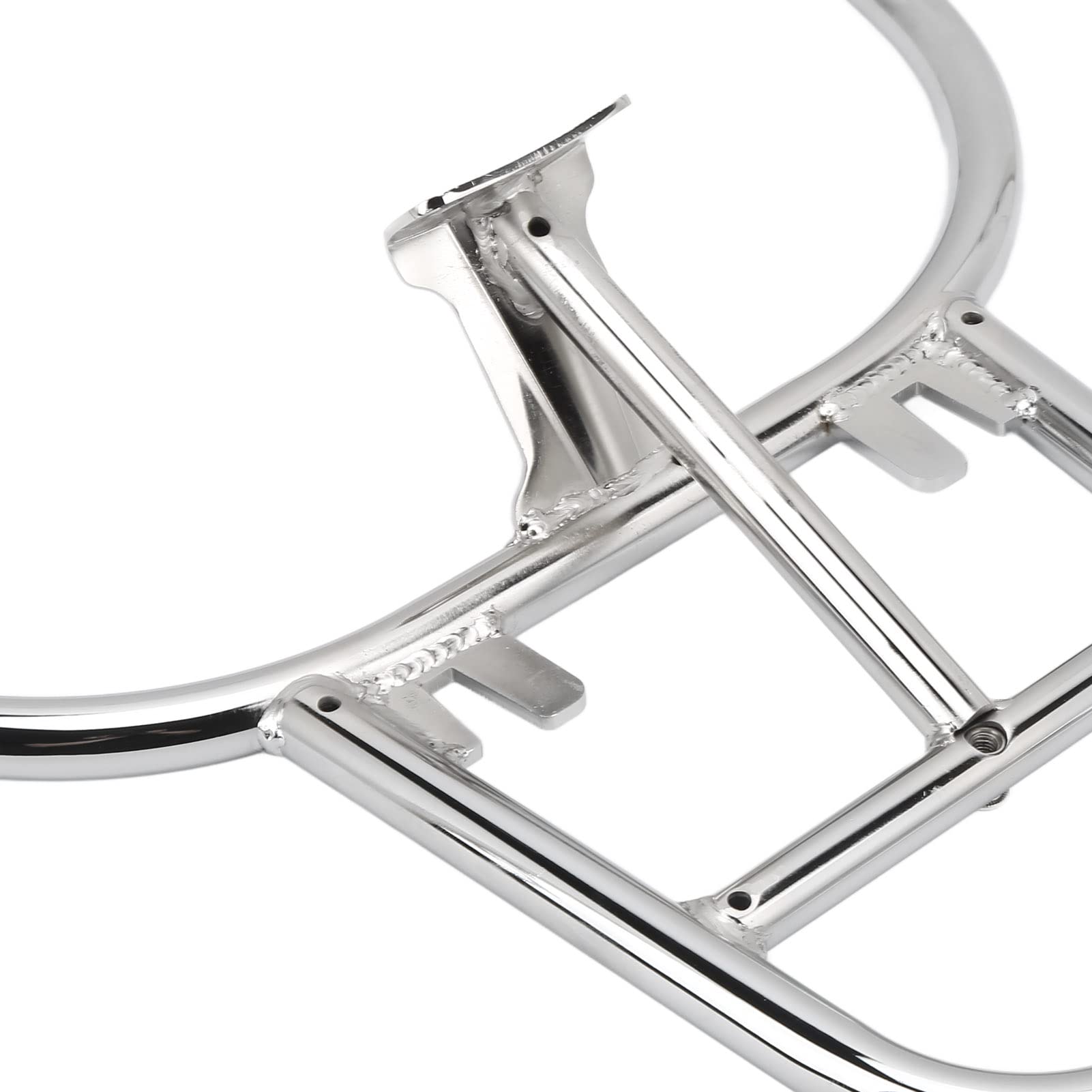Ymiko CNC Aluminum Motorcycle Rear Luggage Rack - Heavy Duty Cargo Carrier Holder for Vespa GTS 300 Scooter | Perfect for Commuting, Touring & Grocery Hauling