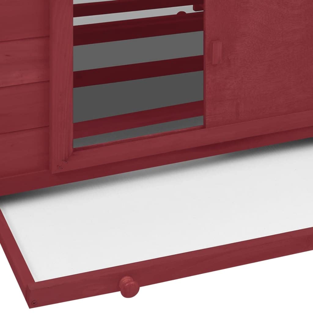 Weatherproof Outdoor Chicken Coop with Nesting Boxes & Pull-Out Tray - 59.8