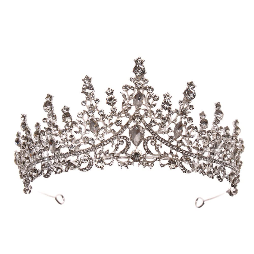 YURT Crown for Women - Fashion Rhinestone Baroque Queen Headband, Princess Tiara for Girls, Delicate Bride Wedding & Pageant Hair Accessories | Perfect for Birthday, Prom, Cosplay & Special Occasions