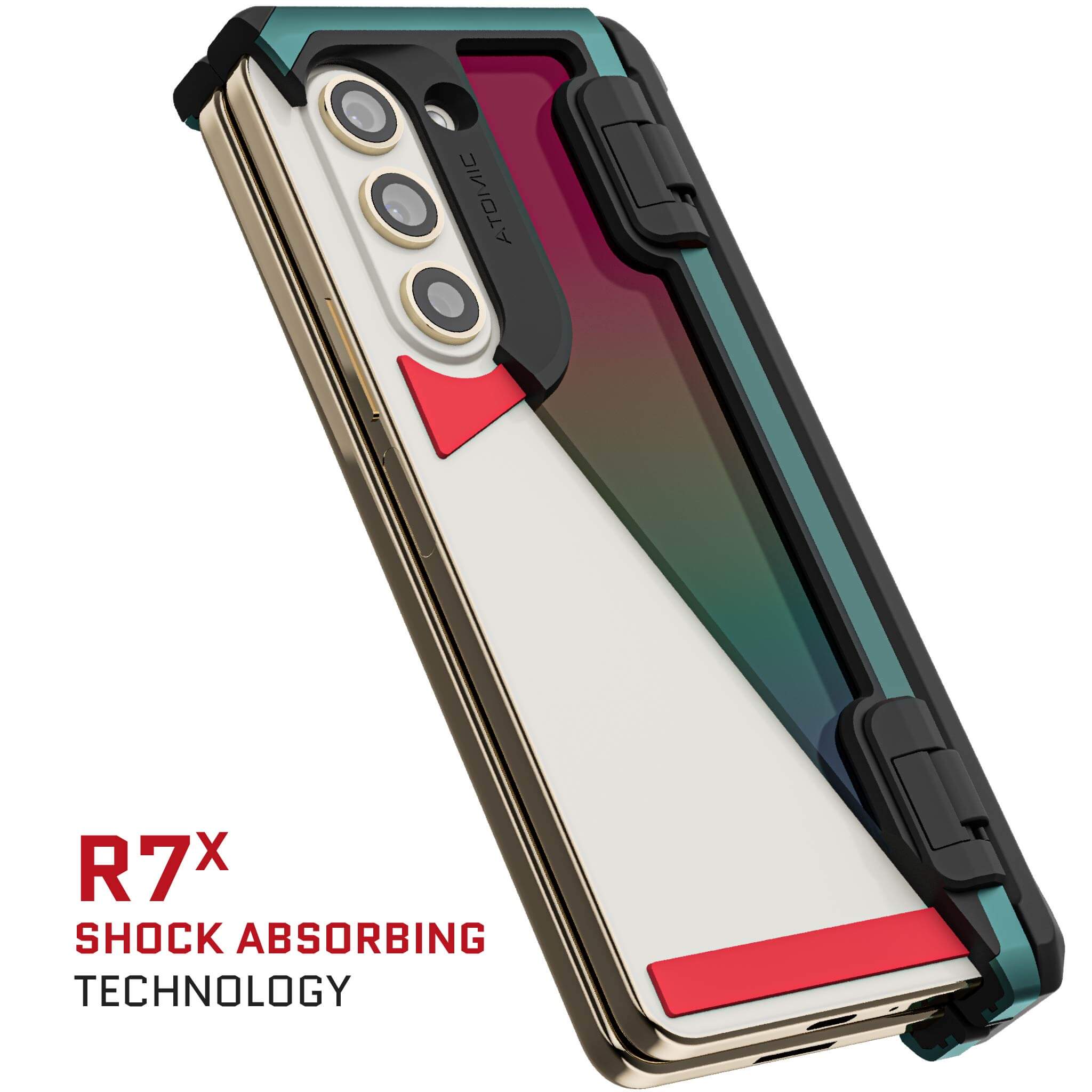 Samsung Galaxy Z Fold 5 Protective Clear Aluminum Case - Ultra Slim & Durable Cover for Foldable Phone | Perfect for Work, Travel & Everyday Use