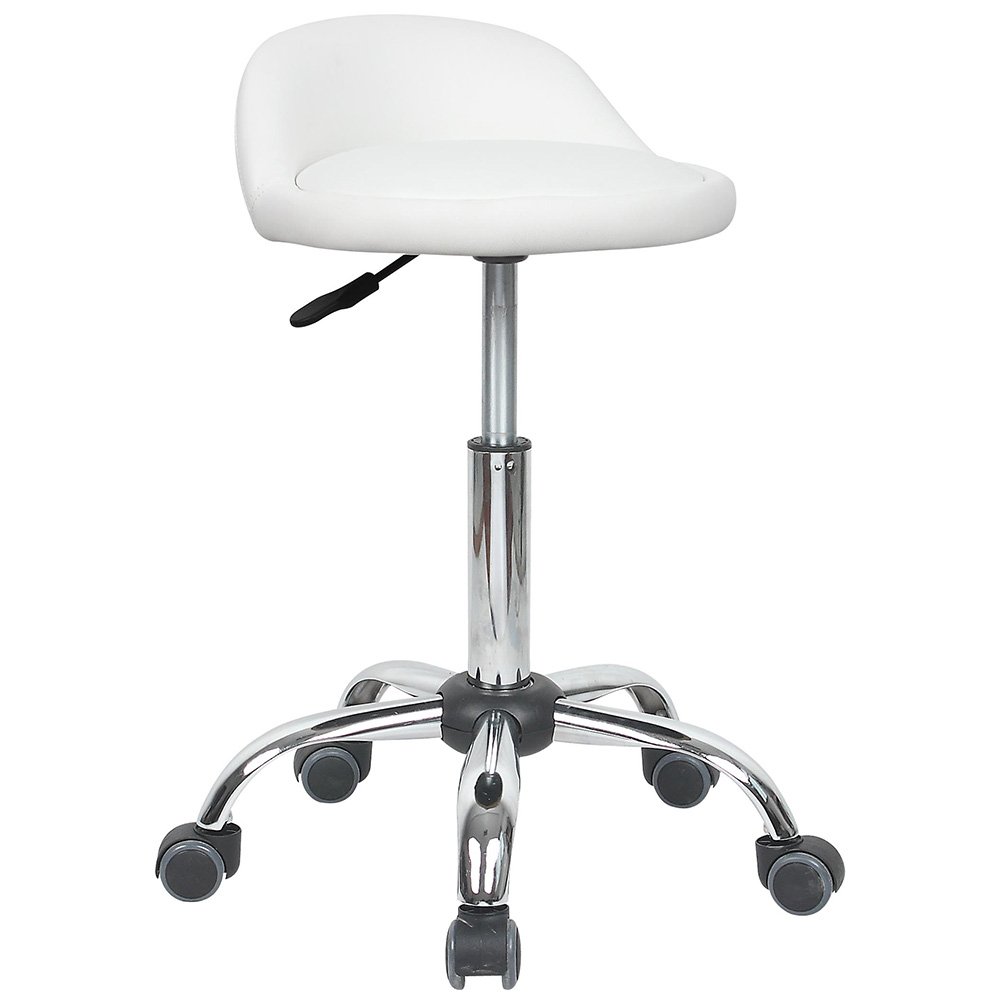 Juno Adjustable Height Massage Stool with Wheels - Portable & Ergonomic Design for Home, Office, and Spa Relaxation