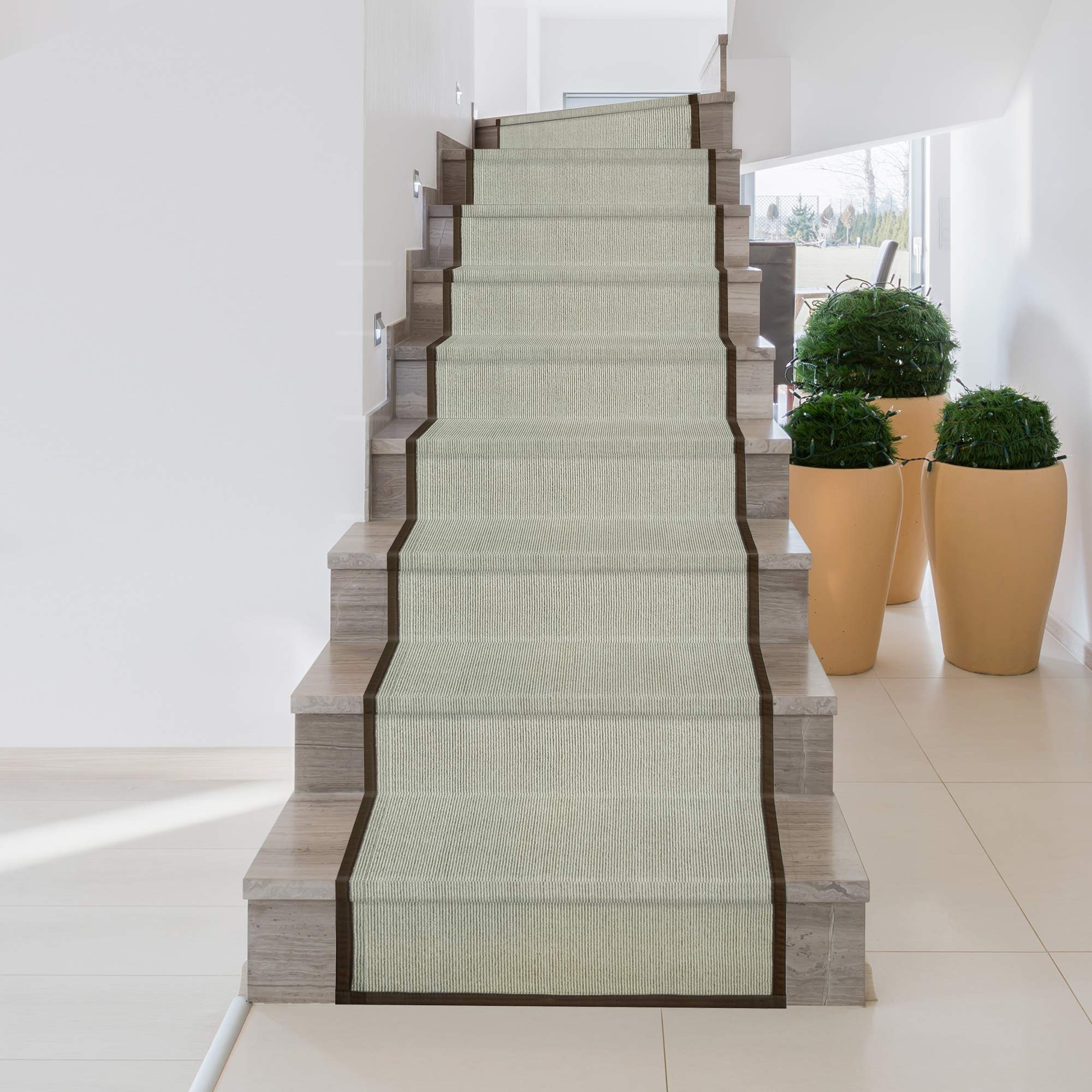 iCustomRug Synthetic Sisal Runner Rug - Soft, Stain Resistant & Easy to Clean - 28.5