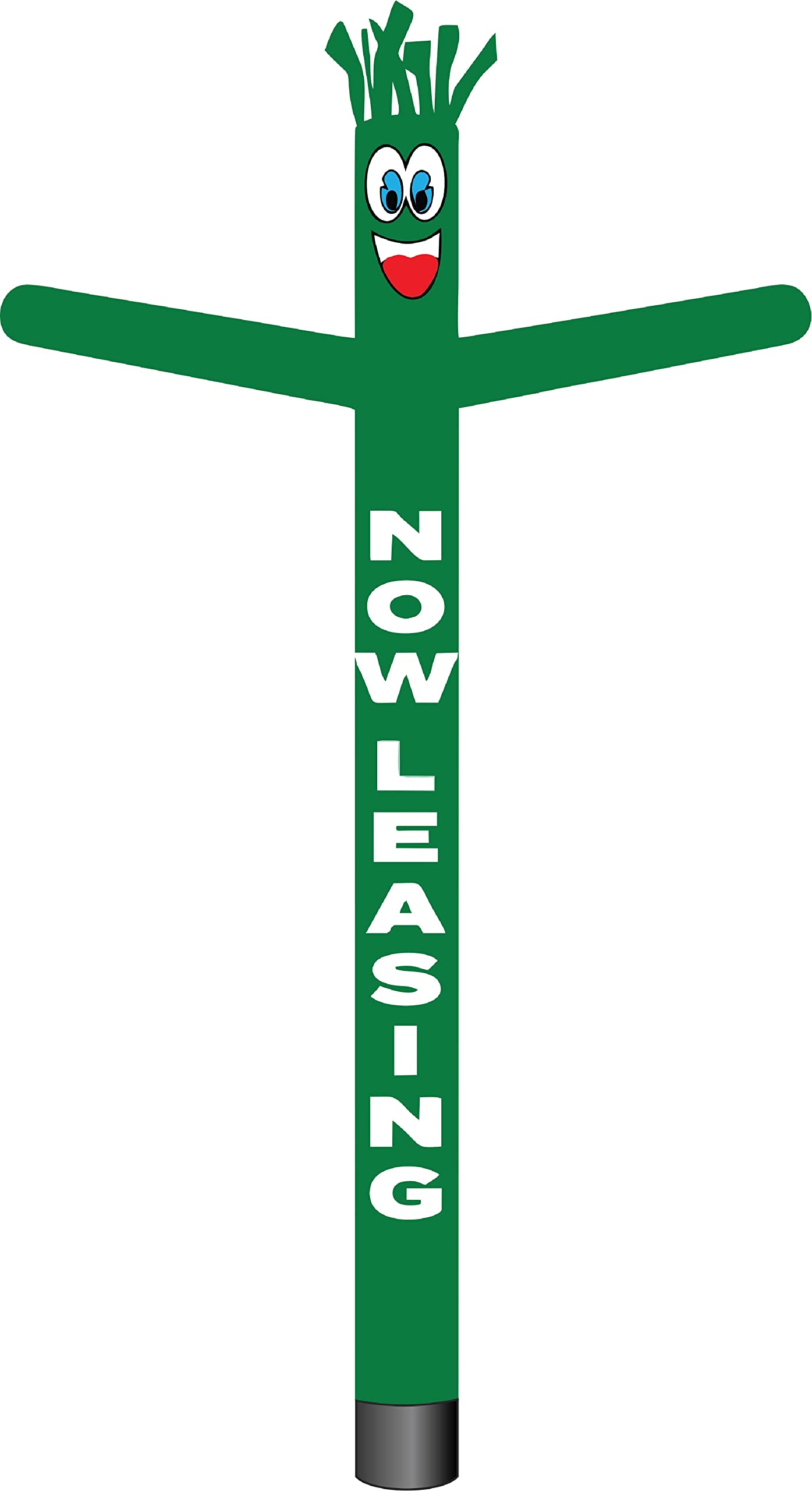 20ft Green Inflatable Tube Man - Air Powered Dancing Figure with 1HP 2-Speed Blower | Perfect for Car Dealerships, Grand Openings, and Outdoor Advertising
