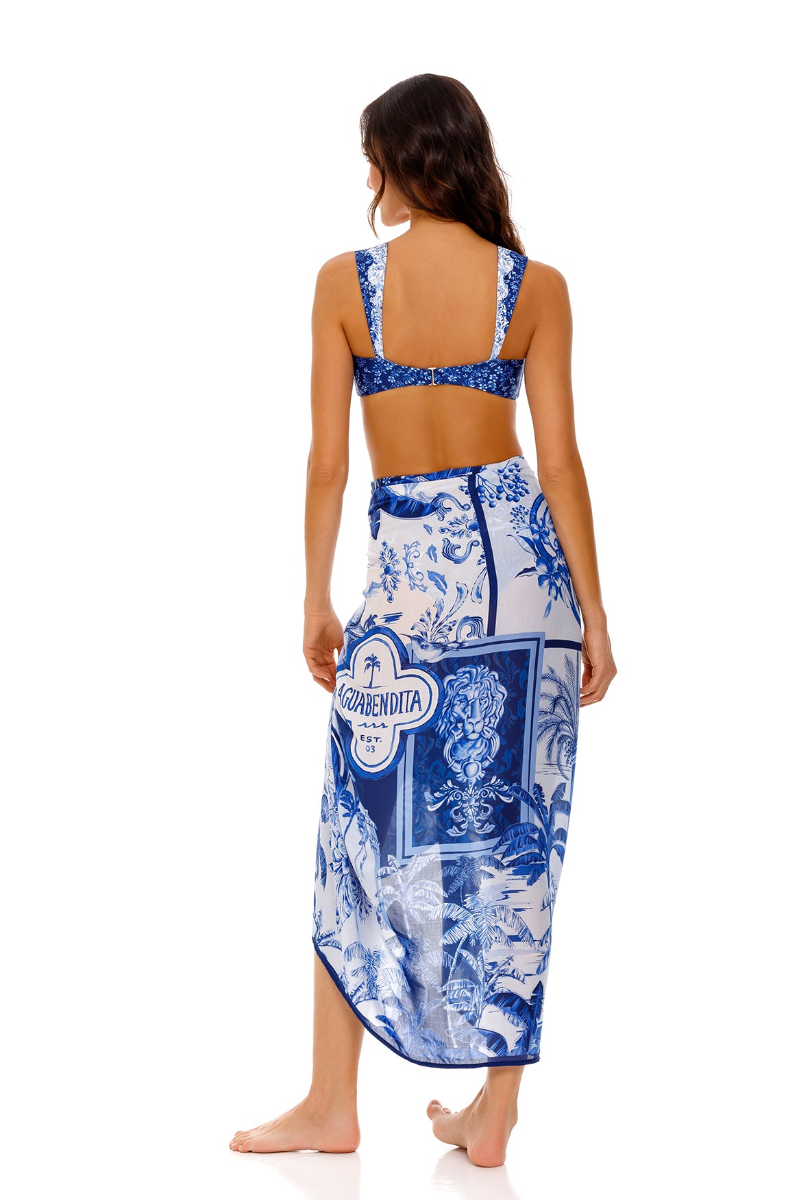 Stylish Marine Pareo Cover Up - Lightweight Beach Wrap for Women - Perfect for Swimming, Sunbathing & Summer Vacations