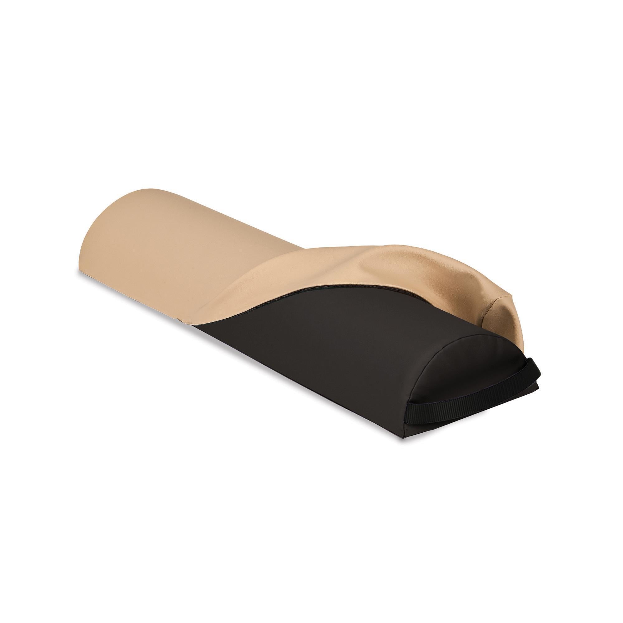 Earthlite DuraBolster Bolster Cover - Jumbo Half Round Beige Yoga Pillow Case for Massage, Meditation & Physical Therapy - Fits Standard Bolsters