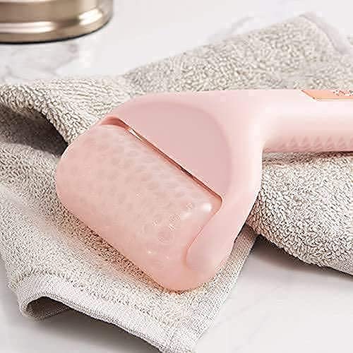 SONIQE Ice Roller Face Massager - Cooling Gel Facial Skin Care Tool for Puffiness & Pain Relief - Dark Circles & Eye Bags Treatment for Women & Men - Perfect for Morning Routine & Post-Workout Recovery