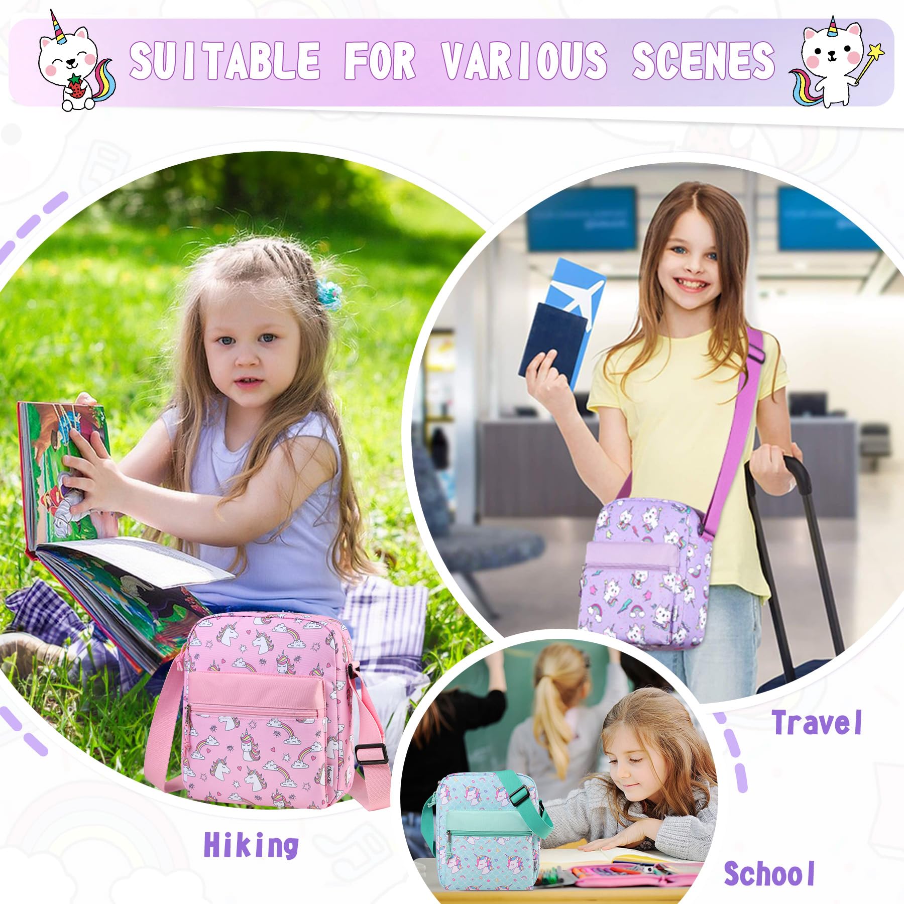 Stylish Lightweight Crossbody Messenger Bag for Teen Girls - Fashionable Small Purse for School, Travel & Everyday Use | Chasechic