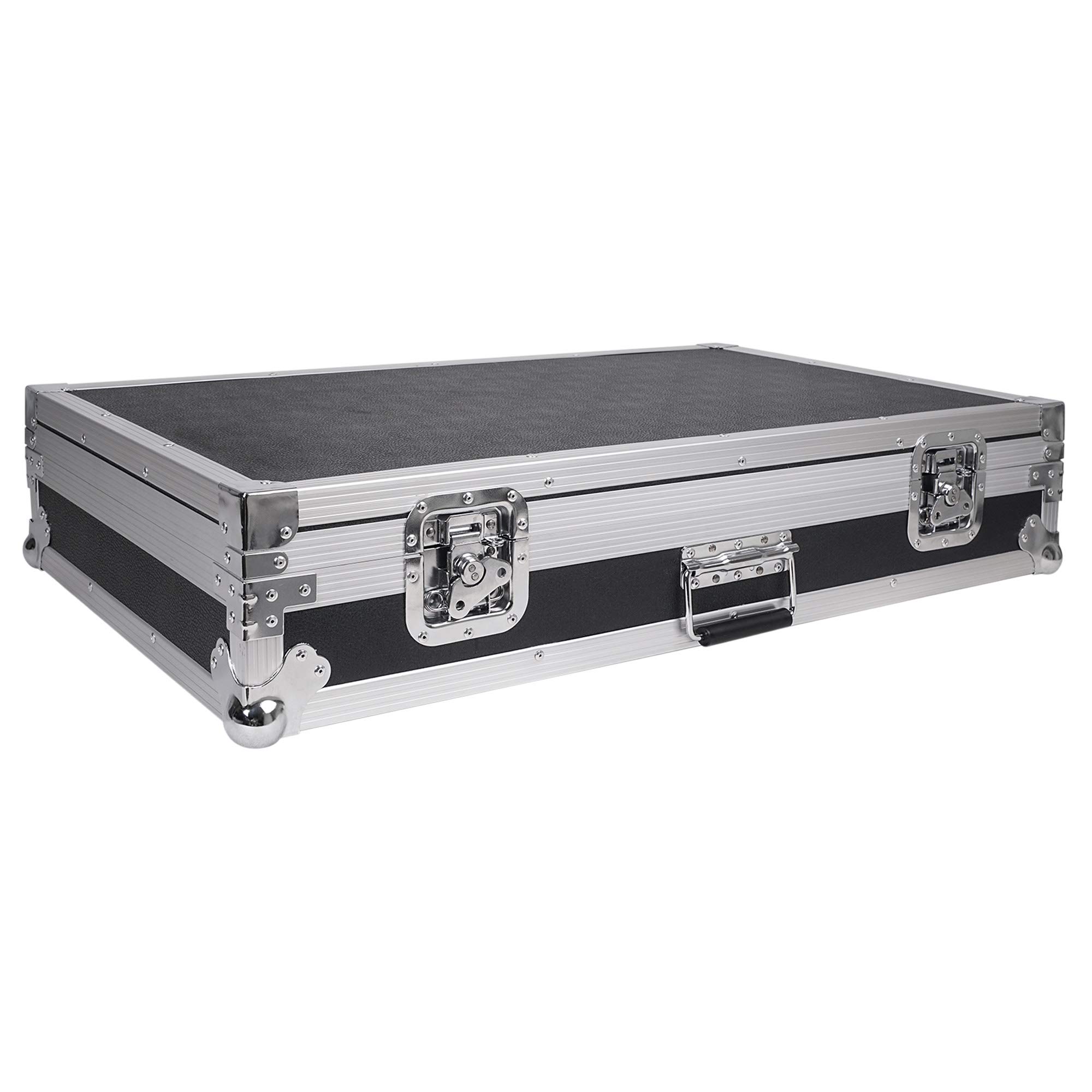 Heavy-Duty Plywood Guitar Pedal Board ATA Road Case - 32.7”x19” Interior with Pedal Mounting Tape Fastener (STRC-PD2) | Perfect for Touring Musicians & Professional Guitarists