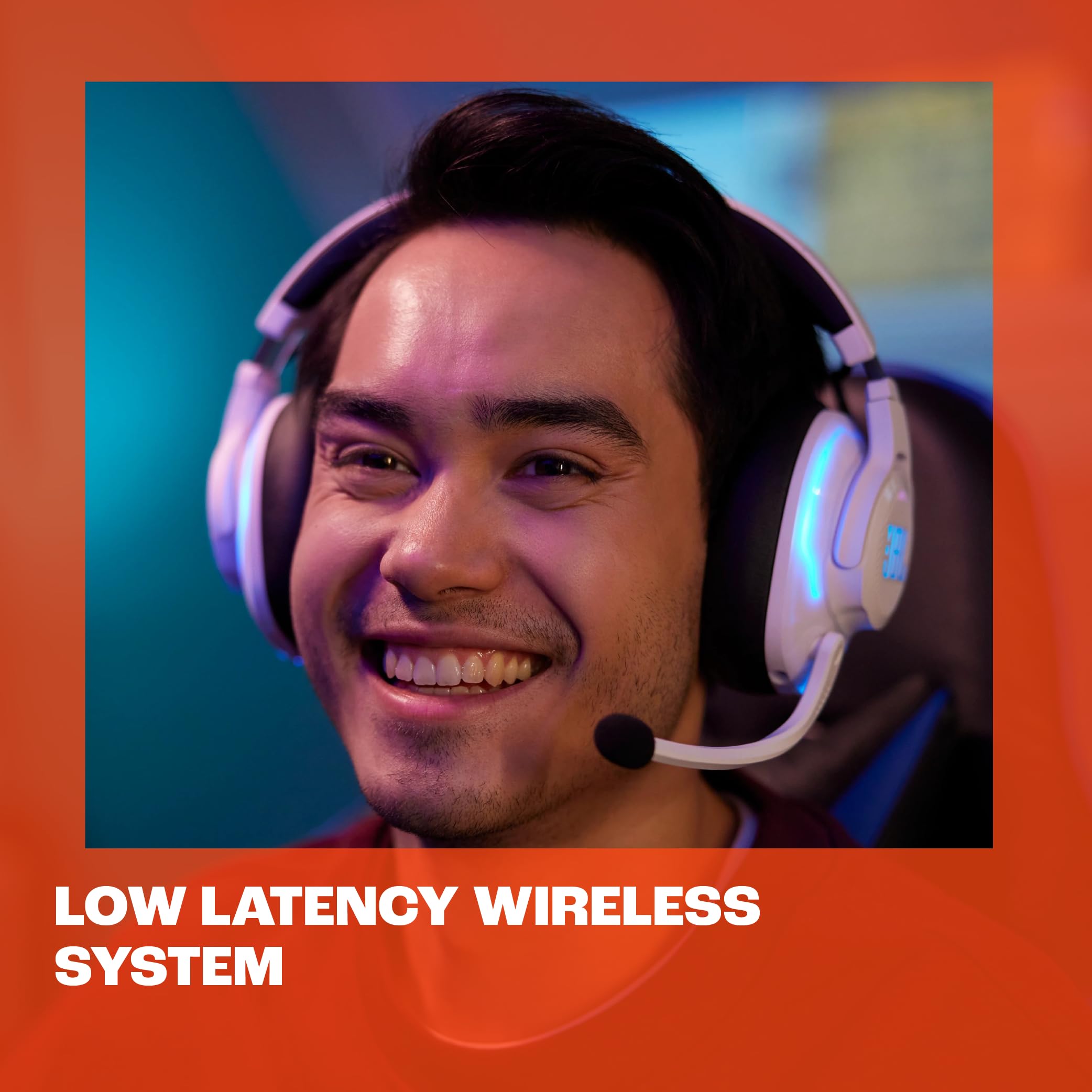 JBL Quantum 910P Wireless Over-Ear Gaming Headset with Head Tracking, ANC & Bluetooth | QuantumSPATIAL 360 | Hi-Res Audio | Low Latency | White - Perfect for PS5, Xbox & PC Gaming, Streaming & Music Listening